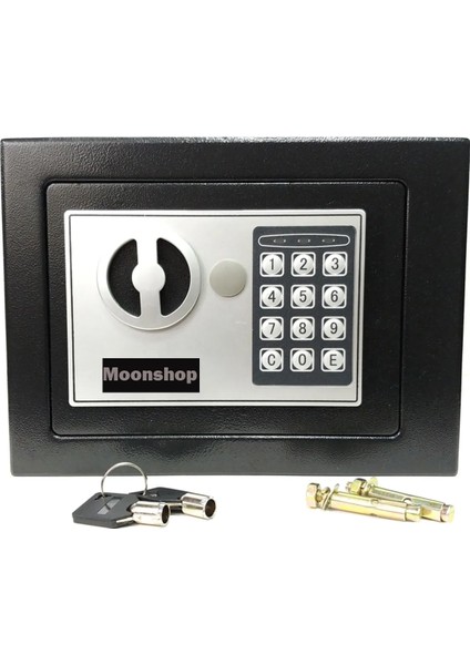 17EF Elektronik Şifreli Çelik Para Kasası Ev&iş&ofis&otel Tipi Kasa 3mm Montaj Kit