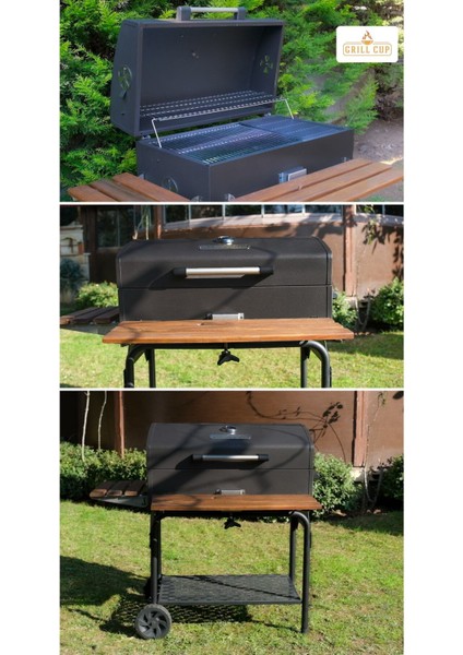 Emaye Barbekü Gc 075 Bbq Mangal Mat Renk