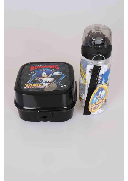 LİSANSLI SONIC 2 KATLI BESLENME KUTUSU / LUNCH BOX VE 500 ML TRITAN MATARA 2'LİSİ fırsatları