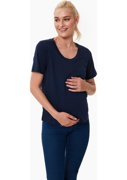 Style The Bump Ellıe Yuvarlak Yaka Hamile T-Shirt 3'lü Paket