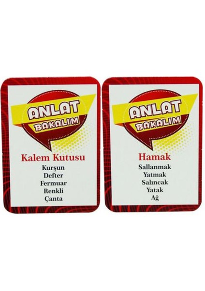 Anlat Bakalım Eğitici Eğlenceli Oyun Kartları 64 Parça fiyatları