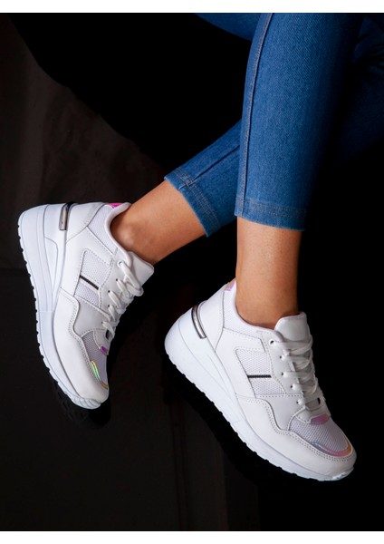 Beyaz Deri Kadın Gizli Topuk Sneaker fiyatları