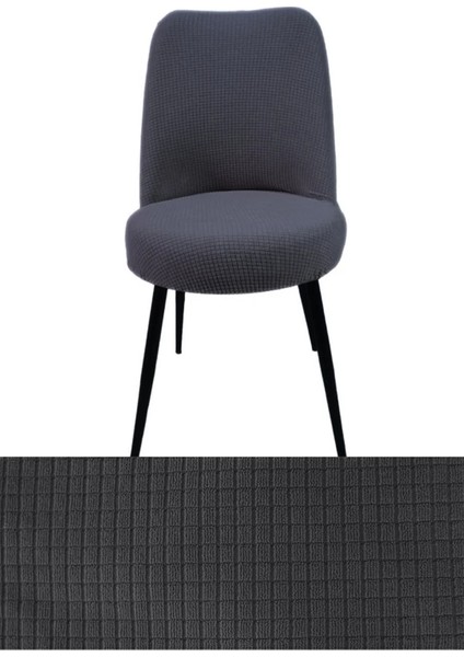 6 Adet Likralı Pitikare Desen Retro Oval Sandalye Kılıfı. Küçük Oval Sandalye Kılıfı