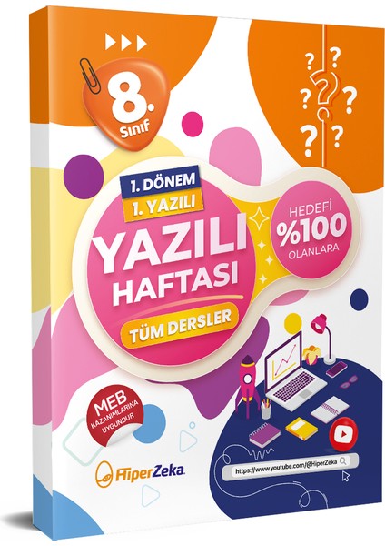 Hiper Zeka Yayınları 8. Sınıf Yazılı Haftası Tüm Dersler 1. Dönem 1. Yazılı Deneme