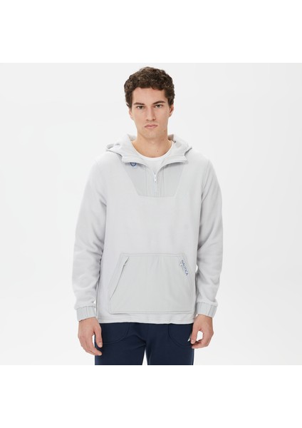 Nautıca Erkek Gri Standart Fıt Kapüşonlu Sweatshırt K37194T.0GV