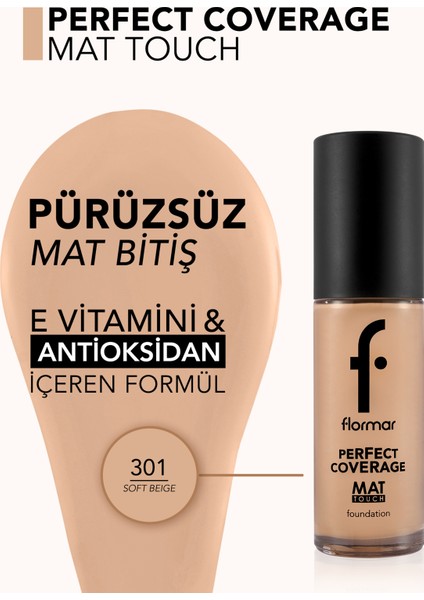 Mat Touch E Vitamini Içeren Yüksek Pigmentli & Mat Bitişli Fondöten modelleri