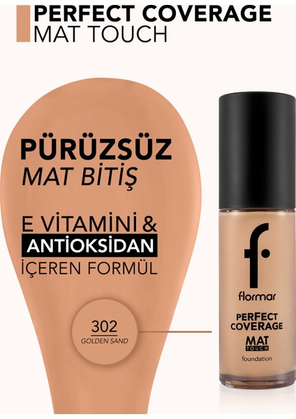 Mat Touch E Vitamini Içeren Yüksek Pigmentli & Mat Bitişli Fondöten modelleri