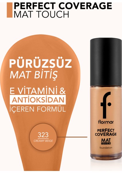 Mat Touch E Vitamini Içeren Yüksek Pigmentli & Mat Bitişli Fondöten modelleri