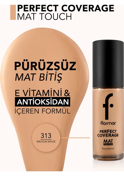 Mat Touch E Vitamini Içeren Yüksek Pigmentli & Mat Bitişli Fondöten modelleri