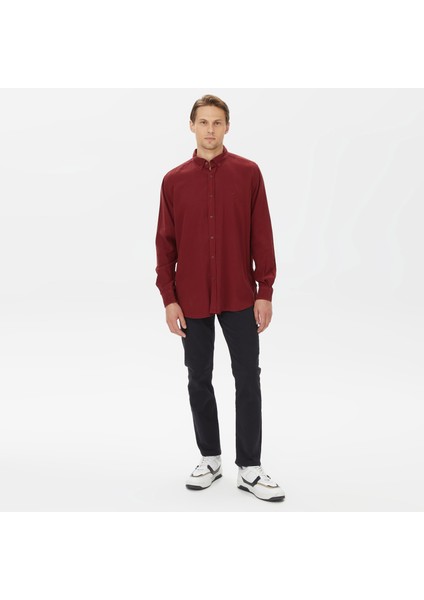 Nautıca Erkek Bordo Classıc Fıt Uzun Kollu Gömlek W37232T.6DA modelleri