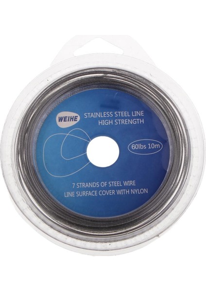 Paslanmaz Çelik Örgülü Çelik Tel Dayanıklı 60LBS (Yurt Dışından)