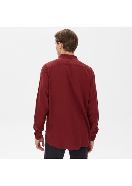 Nautıca Erkek Bordo Classıc Fıt Uzun Kollu Gömlek W37232T.6DA fiyatları
