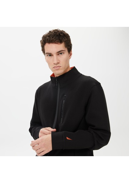 Erkek Siyah Standart Fıt Dik Yakalı Hırka K37221T.0Tb fırsatları