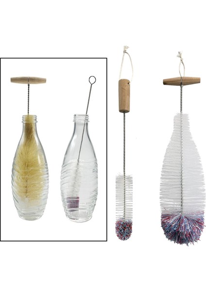 Şişe Temizleme Fırçası Fırçalar Su Şişeleri Için Ahşap I Seçenek 4 Büyük 32X7CM (Yurt Dışından)