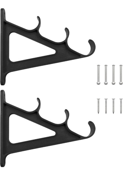 2 Parça Olta Depolama Rafı Duvar Garaj Kapısı Araba Siyah Için Pratik Dayanıklı (Yurt Dışından) fırsatları