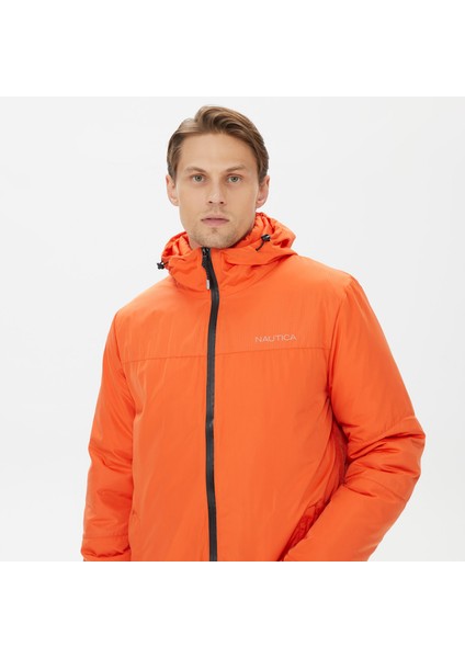 Nautıca Erkek Turuncu Standart Fıt Desenli Mont J37024T.8PR fırsatları