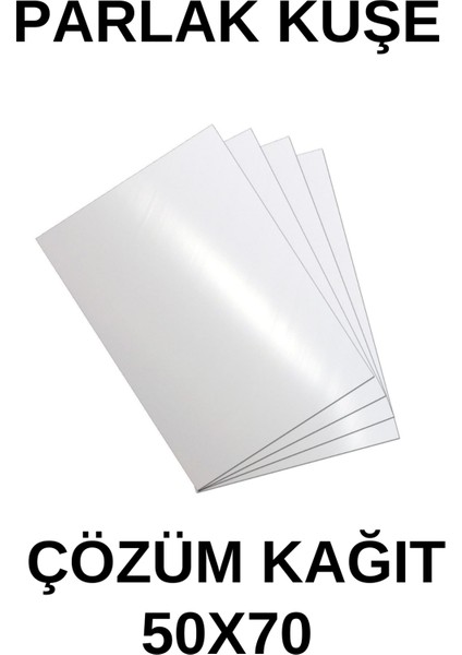 Parlak Kuşe Gramajlı Kağıt 50X70 cm 350 gr - 50 Adet