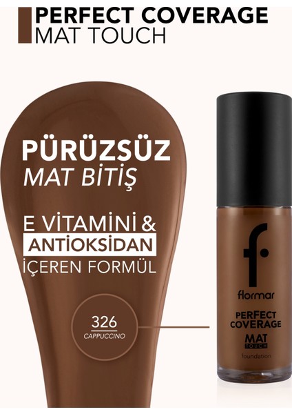 Mat Touch E Vitamini Içeren Yüksek Pigmentli & Mat Bitişli Fondöten modelleri