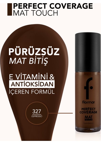 Mat Touch E Vitamini Içeren Yüksek Pigmentli & Mat Bitişli Fondöten modelleri