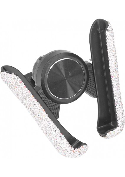 Araç Cep Telefonu Montaj Yuvası, Bling Araç Telefonu Tutacağı Ayarlanabilir Araç Dekorasyonuna Uygun(Beyaz) (Yurt Dışından)