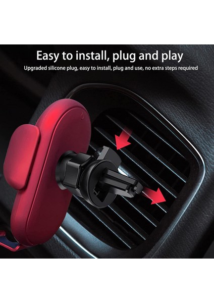 Kablosuz Araç Şarj Cihazı 10W Qi Hızlı Şarj Telefon Tutucu, Kızılötesi Sensör, Otomatik Sıkıştırma Araç Havalandırma Telefon Tutucu Tüm Qi Cep Telefonlarıyla Uyumlu Mavi (Yurt Dışından) modelleri