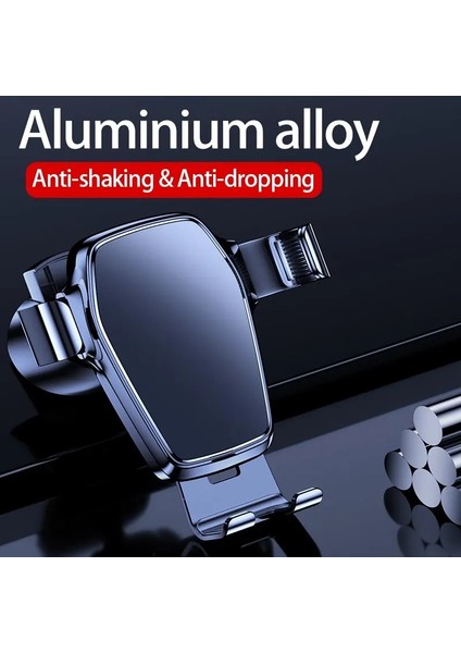 Araç Telefonu Tutucu Otomatik Kilit Cep Cep Telefonu Stand Braketi Gps Akıllı Telefon Montaj Yerçekimi Desteği Arabada iPhone Xiaomi Samsung (Yurt Dışından) indirimleri
