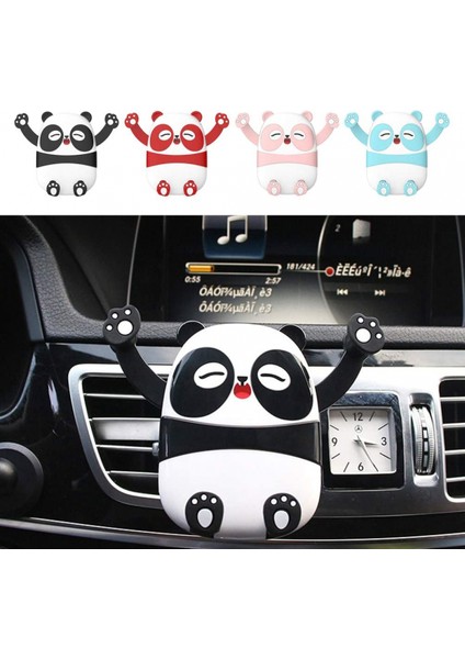 Karikatür Panda Araç Tutucu Evrensel Cep Telefonu Tutucu 360 Derece Dönebilen Yerçekimi Tutucu Hava Çıkışı Oto Araç Navigasyon Tutucu (Pembe) (Yurt Dışından) modelleri