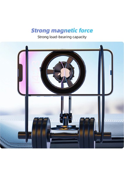 Evrensel 360 Derece Manyetik Telefon Tutucu Teleskopik Araç Telefonu Montaj iPhone 14 13 12 11 Max Artı Araç Navigasyon Braketi (Yurt Dışından) indirimleri