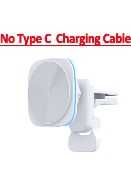 15W Rgb LED Işık Manyetik Araba Kablosuz Şarj Cihazı Hava Firar Telefon Tutucu iphone 14 13 12 Pro Max Macsafe Hızlı Şarj Istasyonu (Yurt Dışından)