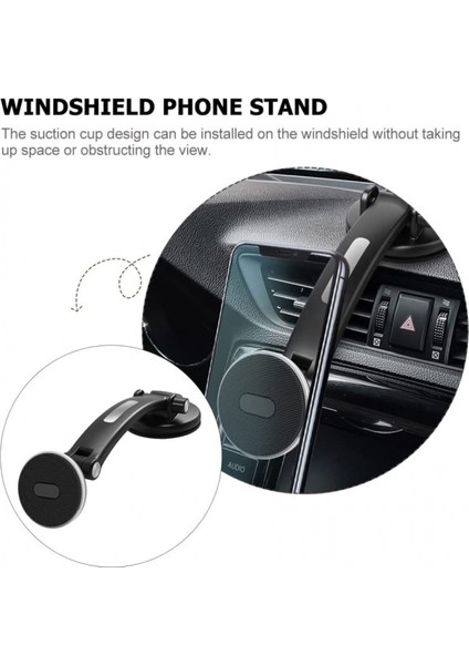 Araba Vantuz Telefon Standı Cam Telefon Standı Araç Dashboard Telefon Tutucu Araç Telefonu Tutucu Dağı Cep Telefonu Otomobil Aksesuarları (Siyah) (Yurt Dışından) modelleri