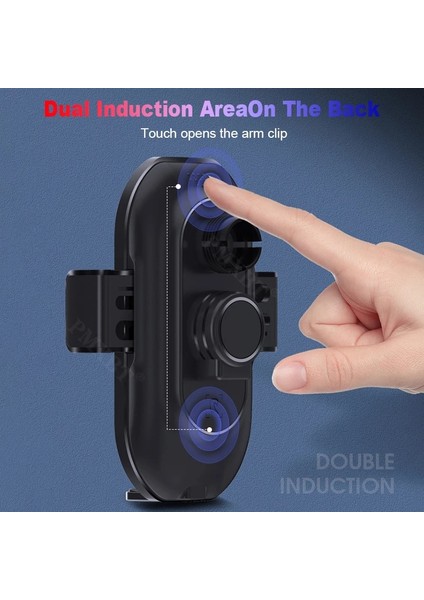 10W Araba Kablosuz Şarj Cihazı Otomatik Sıkma Araç Tutucu Telefon Tutucu iPhone Xiaomi Için Kızılötesi Indüksiyon Qı Hızlı Şarj Istasyonu (Yurt Dışından) fırsatları