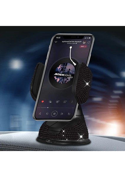 2023 Elmas Cep Telefonu Tutucu Araç Telefonu Montajı Için Pembe Esnek Masa Standı Montaj Bling Araba Aksesuarları Iç Kadın (Yurt Dışından) fiyatları