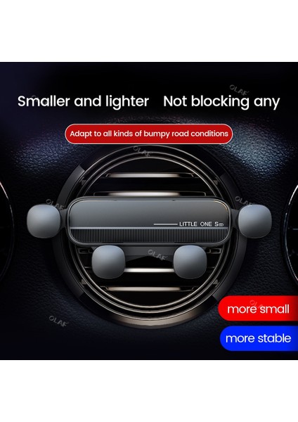 Yerçekimi Araç Telefonu Tutucu Araç Tutucu Hava Firar Klip Braketi Cep Cep Telefonu Gps Desteği iPhone Samsung Huawei Xiaomi Için (Yurt Dışından)