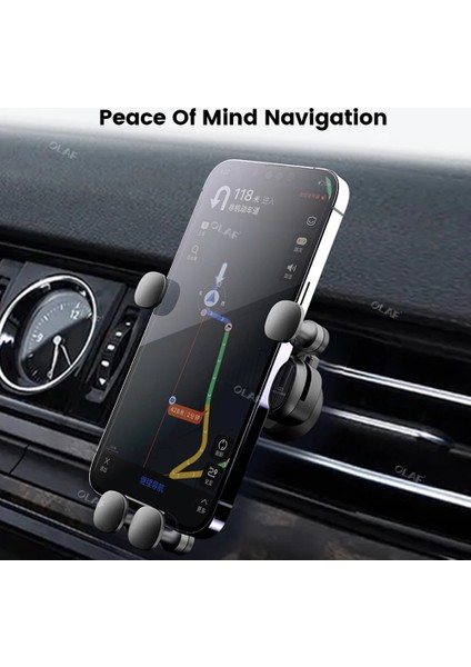 Yerçekimi Araç Telefonu Tutucu Araç Tutucu Hava Firar Klip Braketi Cep Cep Telefonu Gps Desteği iPhone Samsung Huawei Xiaomi Için (Yurt Dışından) indirimleri