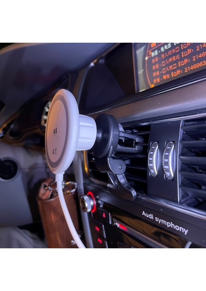 Apple 12 13 Cep Telefonu Manyetik Şarj Cihazı Için Kablosuz Hızlı Şarj Cihazı - Beyaz Hava Çıkışı (Bir Set) (Yurt Dışından) fiyatları