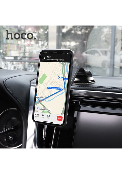 Hoco. CA45A Yajie Orta Konsol Manyetik Emme Araç Içi Telefon Tutucu Yaratıcı Vantuz Cep Telefonu Navigasyon Çok Fonksiyonlu Braket (Yurt Dışından)