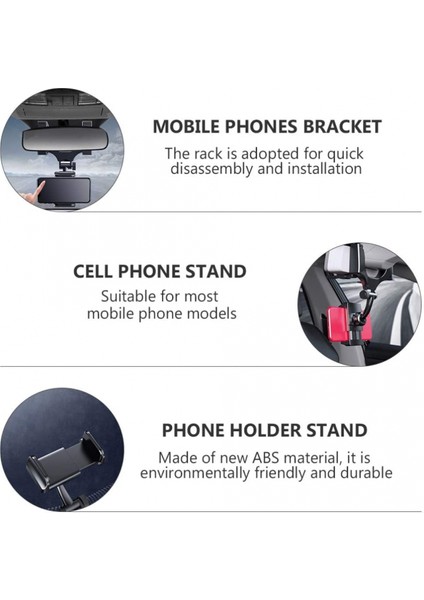 Araba Dikiz Aynası Cep Telefonu Standları Navigasyon Braketi Ayarlanabilir Teleskopik Cep Telefonu Tutucu Snap-On Cep Telefonu Tutucu (Yurt Dışından) modelleri