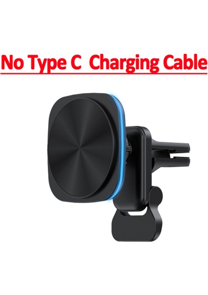 15W Rgb LED Işık Manyetik Araba Kablosuz Şarj Cihazı Hava Firar Telefon Tutucu iphone 14 13 12 Pro Max Macsafe Hızlı Şarj Istasyonu (Yurt Dışından)