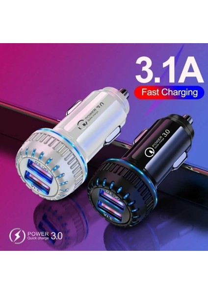 Hızlı Şarj Pd Araç Şarj Cihazı 24V Dijital Ekran Apple One Sürükle Iki USB Araç Şarj Cihazı Kafa Hızlı Şarj Araç Telefonu Adaptörü Q3F7 (Yurt Dışından) modelleri