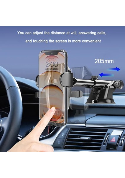Yerçekimi Araç Telefonu Tutucu Vantuz Ayarlanabilir Evrensel Tutucu Arabada Standı Gps Montaj iPhone 12 Pro Max Xiaomi Poco (Yurt Dışından) fırsatları