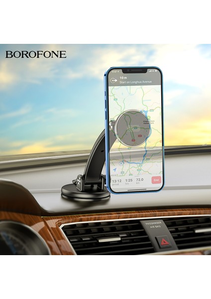 Borofone BH65 Orta Konsol Manyetik Emme Araç Içi Telefon Tutucu Araba Cep Telefonu Navigasyon Yeni Tembel Manyetik Emme Braketi (Yurt Dışından)