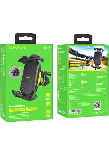 Borofone BH59 Bisiklet Motosiklet Üzerinde Uçan Evrensel Braket Cep Telefonu Navigasyon Tembel Dış Mekan Braketi (Yurt Dışından) fırsatları
