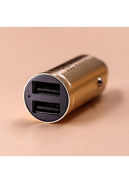 Metal Araç Şarj Cihazı [24W 4.8A 2 Bağlantı Noktalı Çift Usb] Çinko Alaşımı Evrensel Kompakt 12 Volt Şarj Cihazı, Akıllı Şarj Ic Teknolojisi (Yurt Dışından) fırsatları