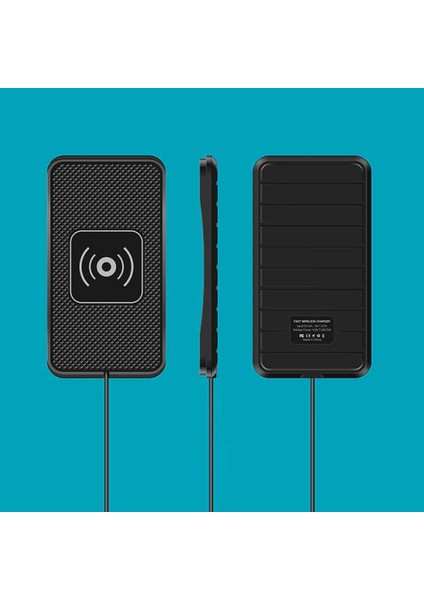 Hızlı Kablosuz Araç Şarj Cihazı, Qi Sertifikalı Araç Şarjı Ince Pad Istasyonu Dock ve Telefon Tutucu, USB Qc 3.0 Adaptörlü Araç Için 10W/7,5W Hızlı Şarj (Yurt Dışından) fiyatları