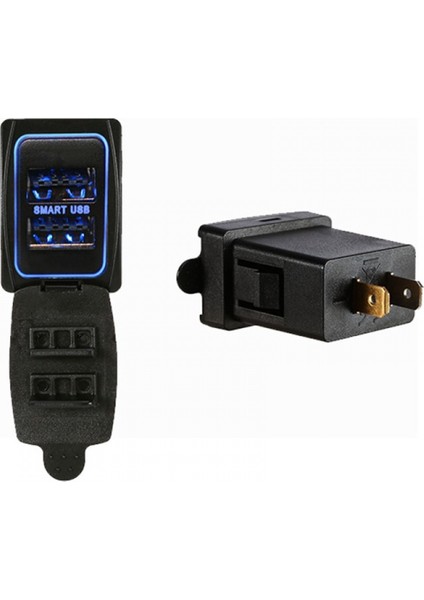 Toyota Için Araba 3.1A USB Çift Taraflı Cep Telefonu Şarj Cihazı (Yurt Dışından)