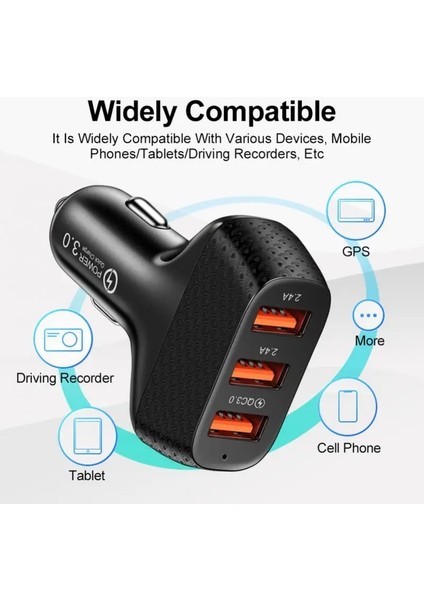 Araç Şarj Cihazı Çakmak Için Akıllı Telefon USB Adaptörü Cep Telefonu Şarj Cihazı Çift USB Hızlı Şarj IPhone Xiaomi Huawei Için (Yurt Dışından) indirimleri