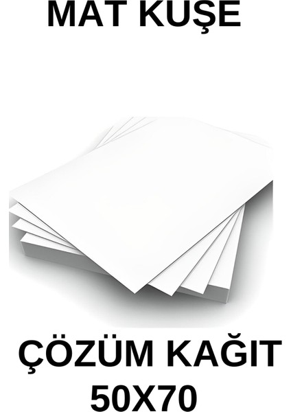 Mat Kuşe Gramajlı Kağıt 50X70 cm 200 gr - 50 Adet