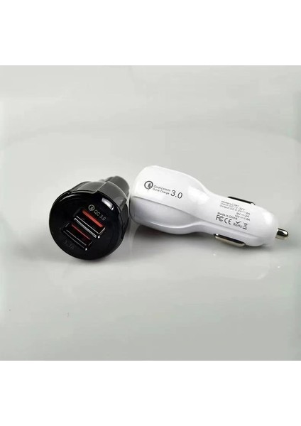 Qc3.0 Hızlı Şarj Çift USB Araç Şarj Cihazı ŞARJ-6A Araç Şarj Cihazı [beyaz] Qc3.0 (Bir Set) (Yurt Dışından) indirimleri