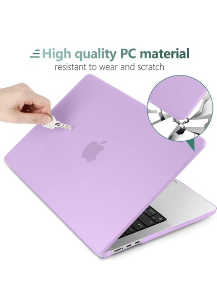 MacBook Air 13.6 Inç Kılıf 2022 Piyasaya Sürüldü A2681, M2 Çipli, Klavye Kılıflı ve MacBook Air M2 Kılıfıyla Uyumlu Kamera Kılıflı Dizüstü Bilgisayar Sert Kabuk Kılıfları, Mat Mor (Yurt Dışından) fırsatları