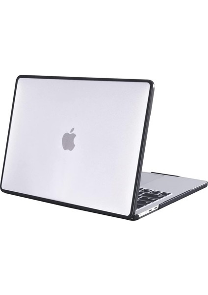 2023 2022 MacBook Air 13.6 Inç M2 Kılıf Model A2681 ile Uyumlu, Çatlama Önleyici ve Parmak Izi Önleyici Sert Kılıf, Yumuşak Tpu Tampon + Pc, Buzlu Şeffaf (Yurt Dışından)